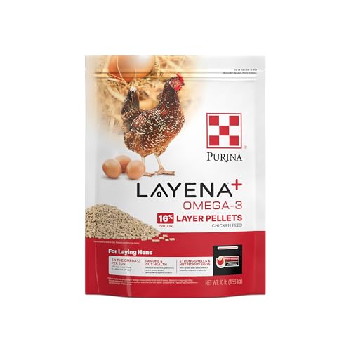 Purina® Layena®+ Omega-3 Chicken Feed Pellets, 10 Pound Bag