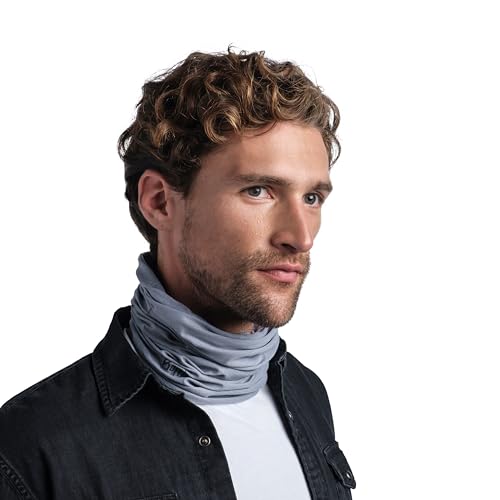 Image of Buff CoolNet UV Neck Gaiter, UPF 50 Sun Protection, Breathable, Versatile, Quick Dry Face Mask, Solid Colors, Adult Size