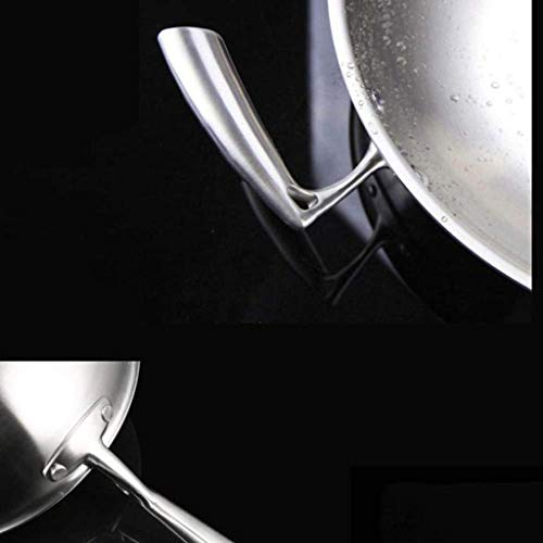 Wok de Acero Inoxidable con Tapa y Mango miniatura 3