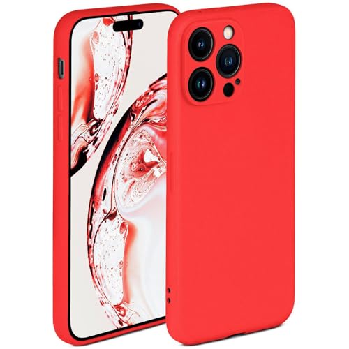 Coque iPhone 14 Pro Max silicone antichoc rouge housse arriere souple