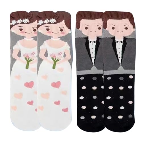 KEQAR 2 Pares Divertidos Regalos de Boda para Novios, Ideas Originales para el Matrimonio, Regalos para la Pareja en su Día Especial KEQAR 2 Pares Divertidos Regalos de Boda para Novios, Ideas Originales para el Matrimonio, Regalos para la Pareja en su Día Especial