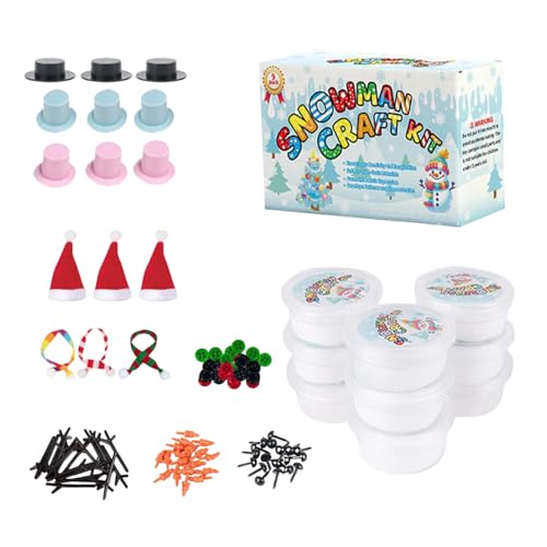 Juego de manualidades para niños - Manualidades navideñas y actividades artísticas, plastilina para diseño creativo - para niños de 3 a 8 años, niñas, estudiantes, adolescentes, familia, preescolar