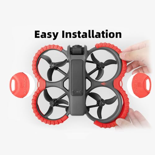 Image of Propeller Guard Protector Accessories for DJI Avata 2, Prop Bumper Drone Anti-Collision Scratch-proof Protection,Fly Combo Protective Cover Ring(Red)