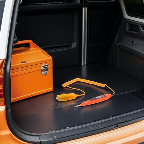 Comprobador de voltaje para coches con cable extendido y diagnóstico digital 5