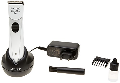 MOSER ChroMini Pro 1591 White Professional Cordless Hair Trimmer