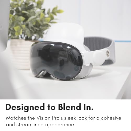 Macally Apple Vision Pro Head Strap - Comfortable for Long Use - Fits in Carry Case - Pressure Relief Apple Vision Pro Accessories