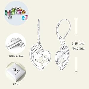 YL Mom Daughter Pendant Necklace 925 