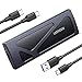 Produktbild UGREEN NVMe M.2 Gehäuse USB 3.2 NVMe SSD Gehäuse-Adapter mit Kühlkissen 10 Gbps für NVMe PCIe M-Key/M+B Key in 2230/2242/2260/2280 mit USB CC und AC Kabel Werkzeuglos(Schwarz)