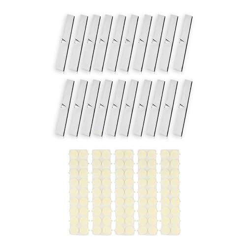 10x Metal Candle Wick Centering Device and 100x Candle Wick Stickers - Candle Wick Stickers for Candle Making - Candle Wick Holders Centering Device - Candle Making Supplies