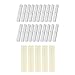 Candle wick sticker (100 pcs) and Metal Candle Wick holder bar (10 pcs) Bundle- Kare & Kind® retail packaging (wick holder bar plus wick sticker, Silver)