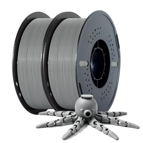 Image of Kingroon PLA 3D Printer Filament, Dimensional Accuracy + /- 0.02 mm, 1kg Spool(2.2lbs), 1.75 mm, 2KG Grey