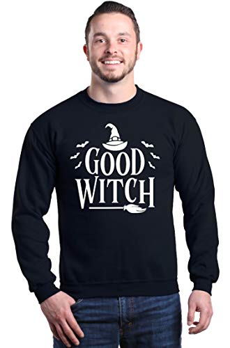 shop4ever Good Witch ~ Bad Witch Matching Halloween Costumes Crewneck Sweatshirts2