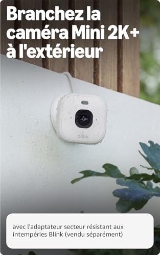 Caméra de surveillance Ring Blink Mini 2K Vision Nocturne Intérieure Contrôle Vocal Audio Bidirectionnel - vue 7