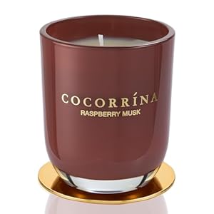 Cocorrína Candle Scented Candle – Raspberry Musk, Burning time up to 22 Hours, Natural SOYA Candle, Perfect Gifts for Women, 180g