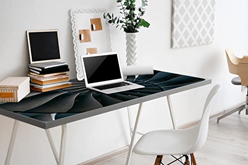 Sous-main bureau gaming imperméable 100x50cm tapis vinyle antidérapant - 3