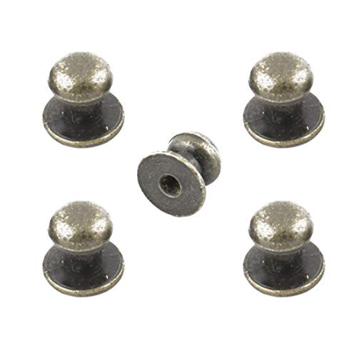 Uxcell Metal Home Round Top Cupboard Drawer Dresser Pull Knob Handle 10Pcs Bronze Tone #TOP2
