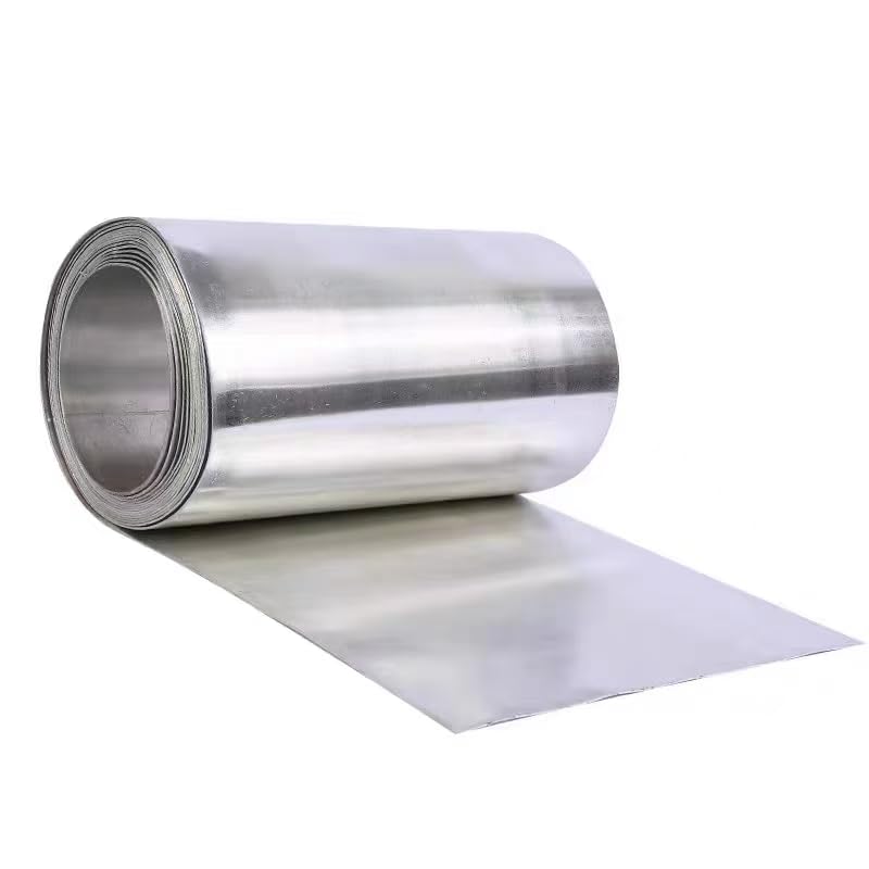Image of Tin Foil, 0.3x200x1000mm High Purity Metal Tin Strip for Scientific Research. (W*L=200 * 1000mm, Thickness 0.3mm)