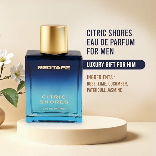 Image of Red Tape Citric Shores Eau De Parfum for Men 100ml | Premium Long-Lasting Perfume | Fresh & Elegant Scent | Luxury Fragrance for Men | Ideal for Gifting | Best Gift for Him