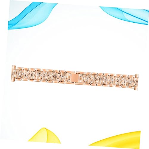 POPETPOP 1Pc Rhinestone Metal Band for Rose Gold Stylish Replacement Strap Durable and Comfortable Fit Elevate Your Look with Elegant Design4