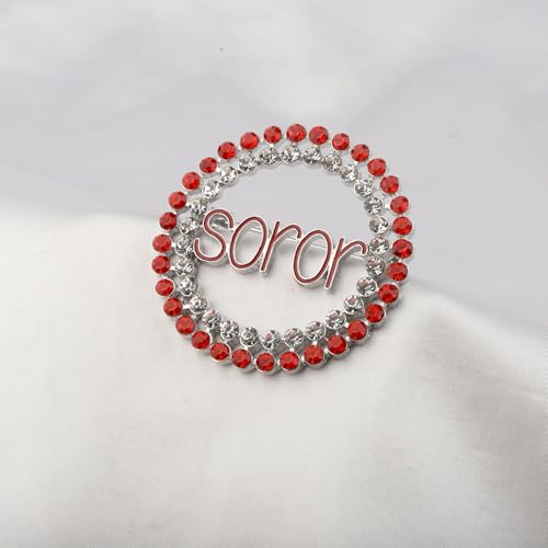 Image of UJIMS Greek Sorority Gift Sorority Paraphernalia Brooch Pin for Women Soror Sister jewelry Sisterhood Graduation Gifts (SororBrooch)