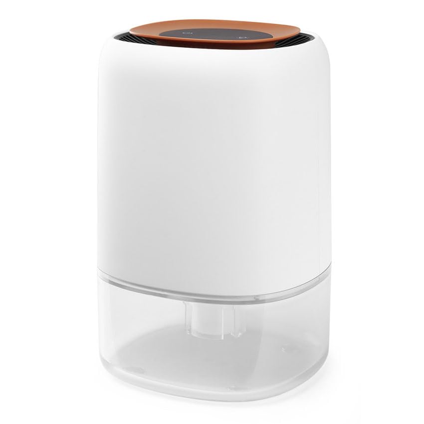 Deshumidificador mini 500ml, compacto y portátil, ideal para eliminar humedad en espacios pequeños y prevenir moho.