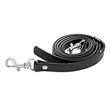 Material: PU-Leder Fenteer Leder Tragegurt Schultergurt Schulterriemen Trageriemen Damentasche Taschengurt - Schwarz + Silber