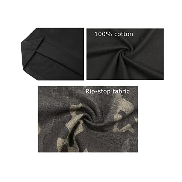 INNWEK Men's G3 Multicam Tactical Shirt Military Camo Outdoor Airsoft Combat Hunting Shirt with Pockets, Multicam-black, Large - Image 5