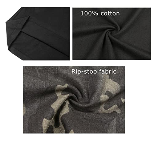 INNWEK Men's G3 Multicam Tactical Shirt Military Camo Outdoor Airsoft Combat Hunting Shirt with Pockets, Multicam-black, Large - Image 5