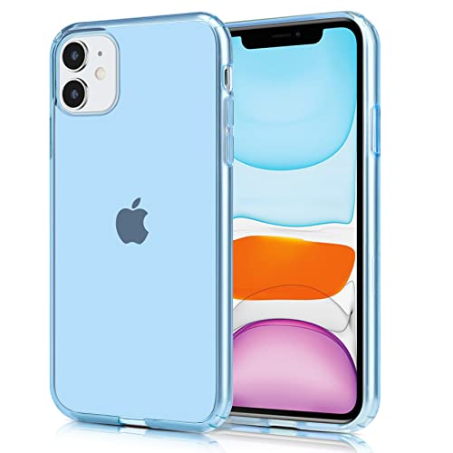 Jjgoo Compatible With Iphone 11 Case Clear Blue Soft Shock Absorption Anti-Scratch Shockproof Protective Transparent Bumper Thin Phone Cover (6.1 Inch) 2019 #TOP2