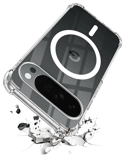 Image of Jkobi Shockproof Crystal-Clear Back Cover for Google Pixel 10 Pro XL (Magsafe Wireless Support | Drop & Camera Protection | Hard Polycarbonate)