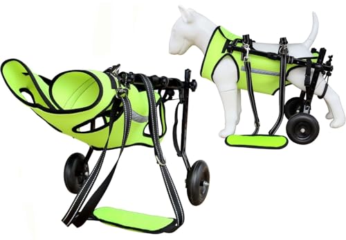 ZHHSUNY Silla de ruedas para perros o gatos para patas traseras, sillas de ruedas ajustables para mascotas discapacitadas, adaptable a muchos terrenos y escenas (S)