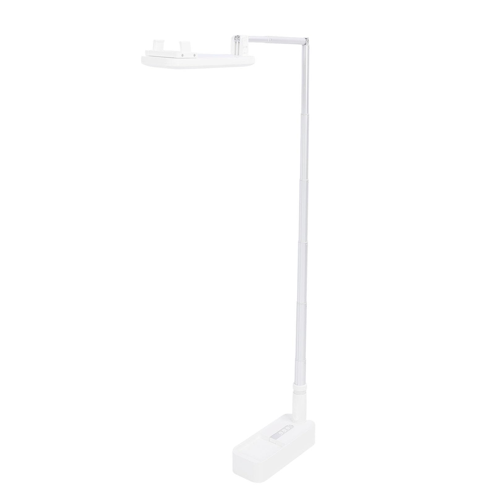Alomejor Supporto estensibile per selfie pieghevole con luce LED per fotografia in diretta streaming, supporto per telefono ricaricabile senza fili, rotazione a 360°, per vlogging, viaggi, scrivania