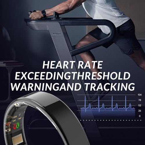 Image of 2026 Smart Ring for Women and Men Ultra Thin 6.0mm Fitness Tracker | Heart Rate Sleep Blood Oxygen Steps and Cycle Monitoring | No Subscription Required (Black, #8)