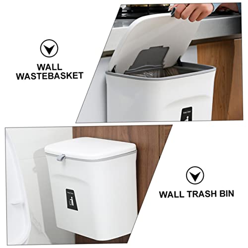 Caneca de basura rectangular para colgar en pared de cocina miniatura 4