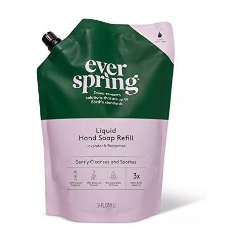 EVERSPRING Liquid Hand Soap Refill 34 fl oz (Lavender & Bergamot, Pack of 1) Cover