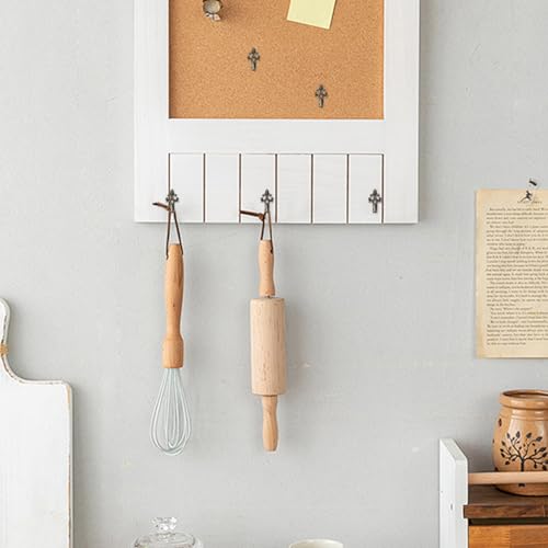 Image of Push Pin Picture Hooks, 20pcs Push Pin Hangers, Thumb Tacks for Hanging, Bulletin Board Hooks, Zinc Alloy Pin Photo Frame Hooks for Picture,Canvas,Office,Clock,Mirror,etc. (Bronze)