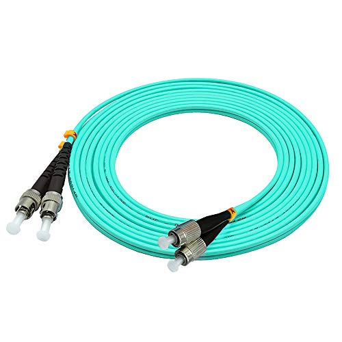 Image of 1Meter 3ft FC to ST Duplex 50 /125 10G OM3 Multi-Mode Fiber Optic Cable Jumper Optical Patch Cord FC-ST