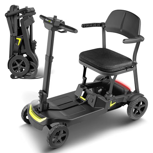 SCOOTNGO Mobility Scooters for Seniors, 4 Wheel Foldable Lightweight Mobility...