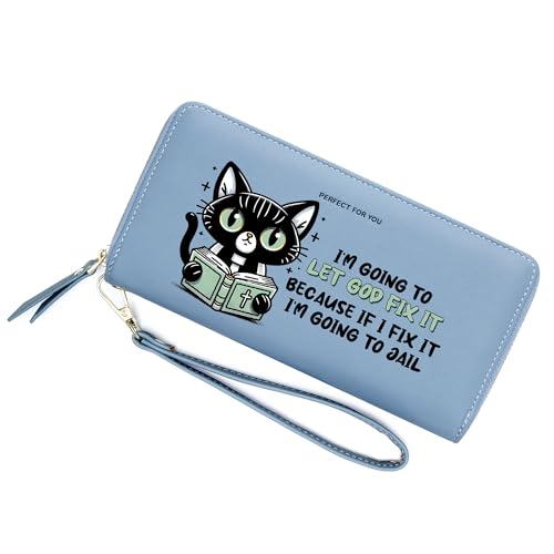ZRTARY Personalized Cat Women's Wallet,Birthday Gift,Holiday Gift for Friend,Valentine's Day Gift for Wife,Mother,Daughter,Ladies 1304q