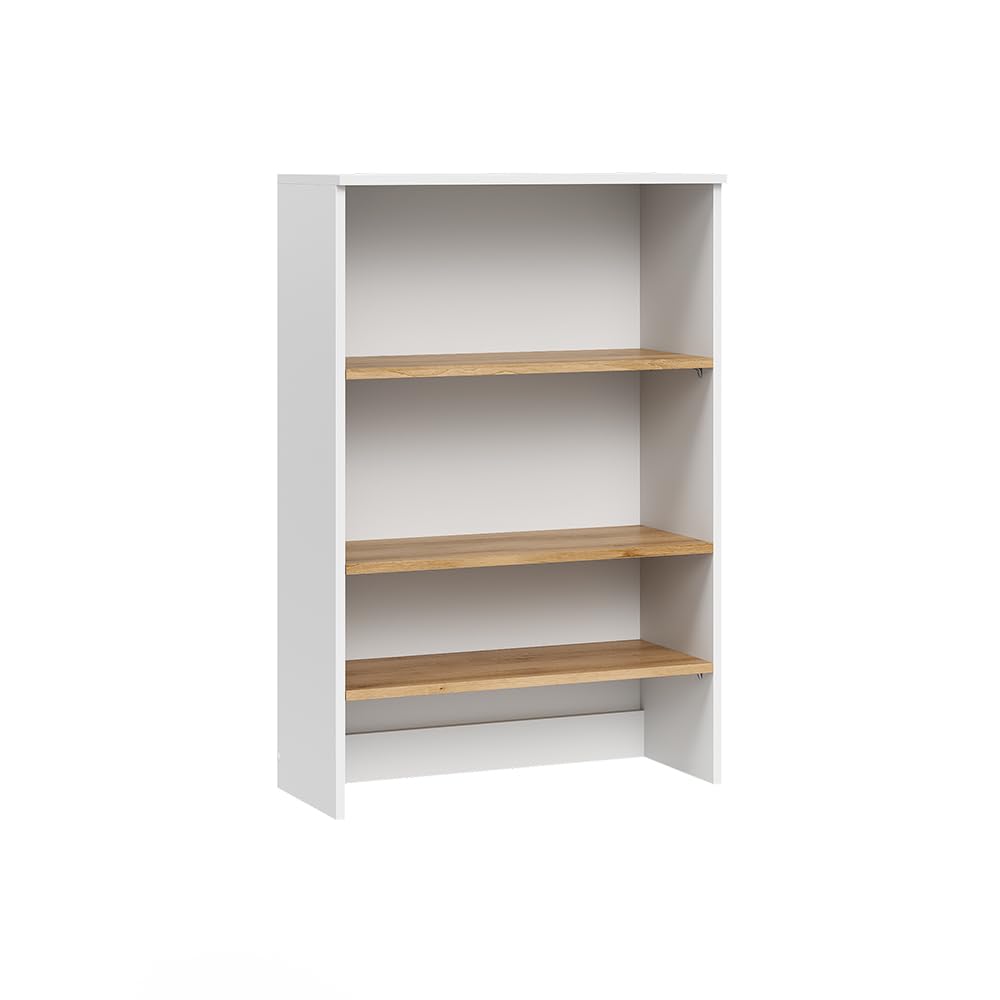Vicco Armoire Murale Viktor, Blanc/Artisan, 68x100.4cm avec des étagères Ouvertes, à Monter au Mur pour Un Espace de Rangement supplémentaire dans la Salle de Bain