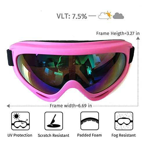 Gafas de esquí X400 negro plata con protección UV para snowboard 3