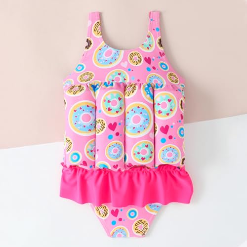 Image of Kids Float Swimsuit Buoyancy Sticks for Baby Boys Girls One Piece Floating Swim Vest Training Aid Swimwear