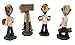 DWK Gruesome Foursome Mini Zombie Statues with Signs, Set of 4, 3 3/4 Inch