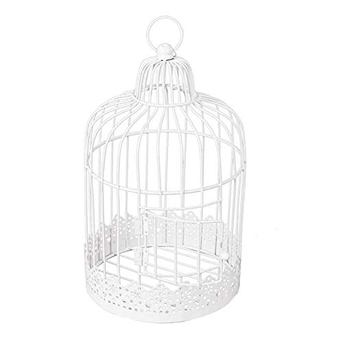 Chaks 80241, Tirelire Cage métal Ronde blanche vintage
