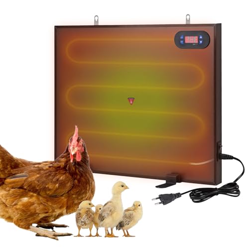 HüHnerstall Heizung füR Den Winter, 2 * 100 Watt Huhn Heizung Mit UnabhäNgigen Schalter und Netzkabel, Doppelseitige Energieeffiziente Heizplatte mit Thermostat füR GeflüGel HüHnerstall Heizung füR Den Winter, 2 * 100 Watt Huhn Heizung Mit UnabhäNgigen Schalter und Netzkabel, Doppelseitige Energieeffiziente Heizplatte mit Thermostat füR GeflüGel