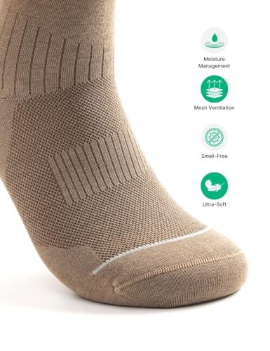 BiO-G Men's Cushioned Crew Socks – Moisture-Wicking, Breathable, and Arch Support for All-Day Comfort2