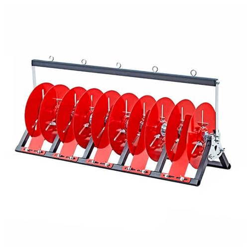 Portacarretes de alambre compacto, soporte plegable de 5 carretes para cuerdas 2