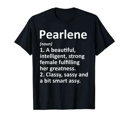 Perlene Definición Nombre Personalizado Regalo Divertido Navidad Camiseta