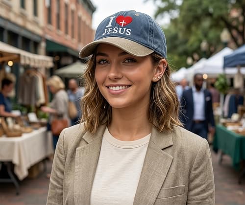 Image of I, Love Embroidered Baseball Cap