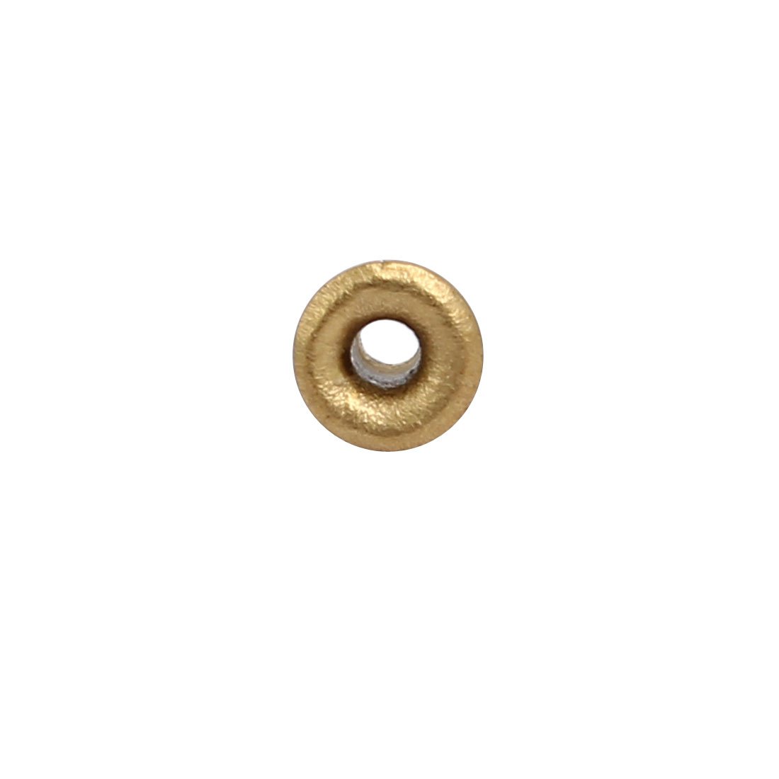 Sourcingmap 500pcs M2x4mm Brass Plated Metal Hollow Eyelets Rivets Gold Tone - Image 3